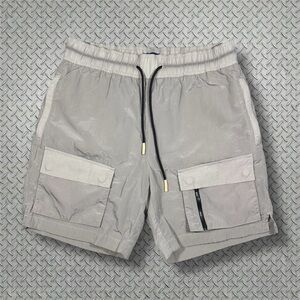 Pirate World Wide Los Angeles Silver Grey Nylon Board Shorts